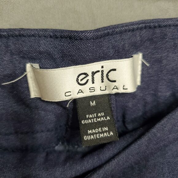 Eric Casual Womens Blue Straight Leg Pull On Stretch Legging Pants Size Medium - Picture 4 of 8
